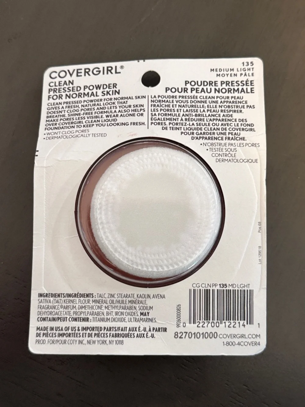 🌻 Covergirl Clean Pressed Powder in Medium Light NWT